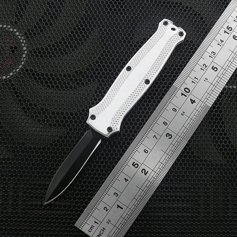 

SF 5.25in Mini OTF Outdoor Portable Knife High Quality 10 Style Keychain Aluminum Handle Wholesale Custom Logo Free Shipping