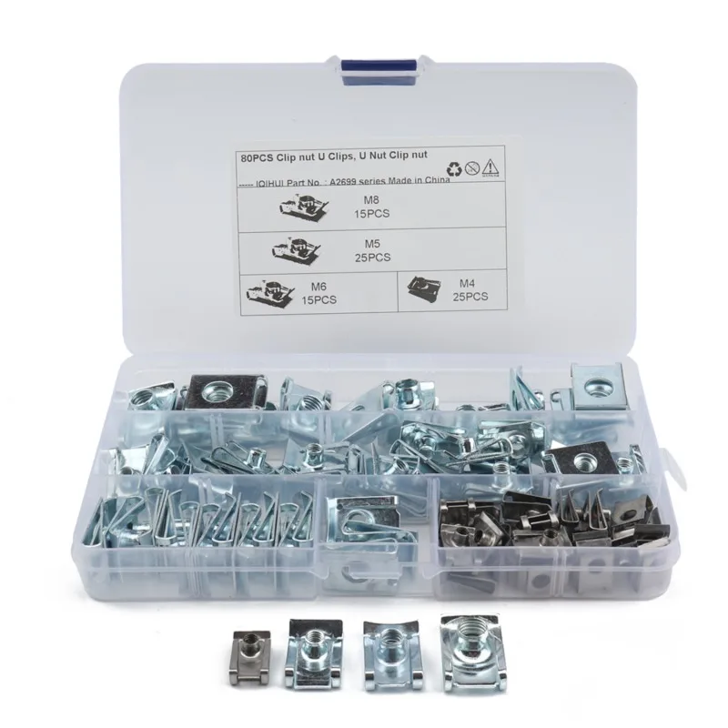 

Universal Mixed Auto Car Self-tapping Screw Metal U-Type Base Iron Fender Bumper Leaf board Fastener Grommet Clip