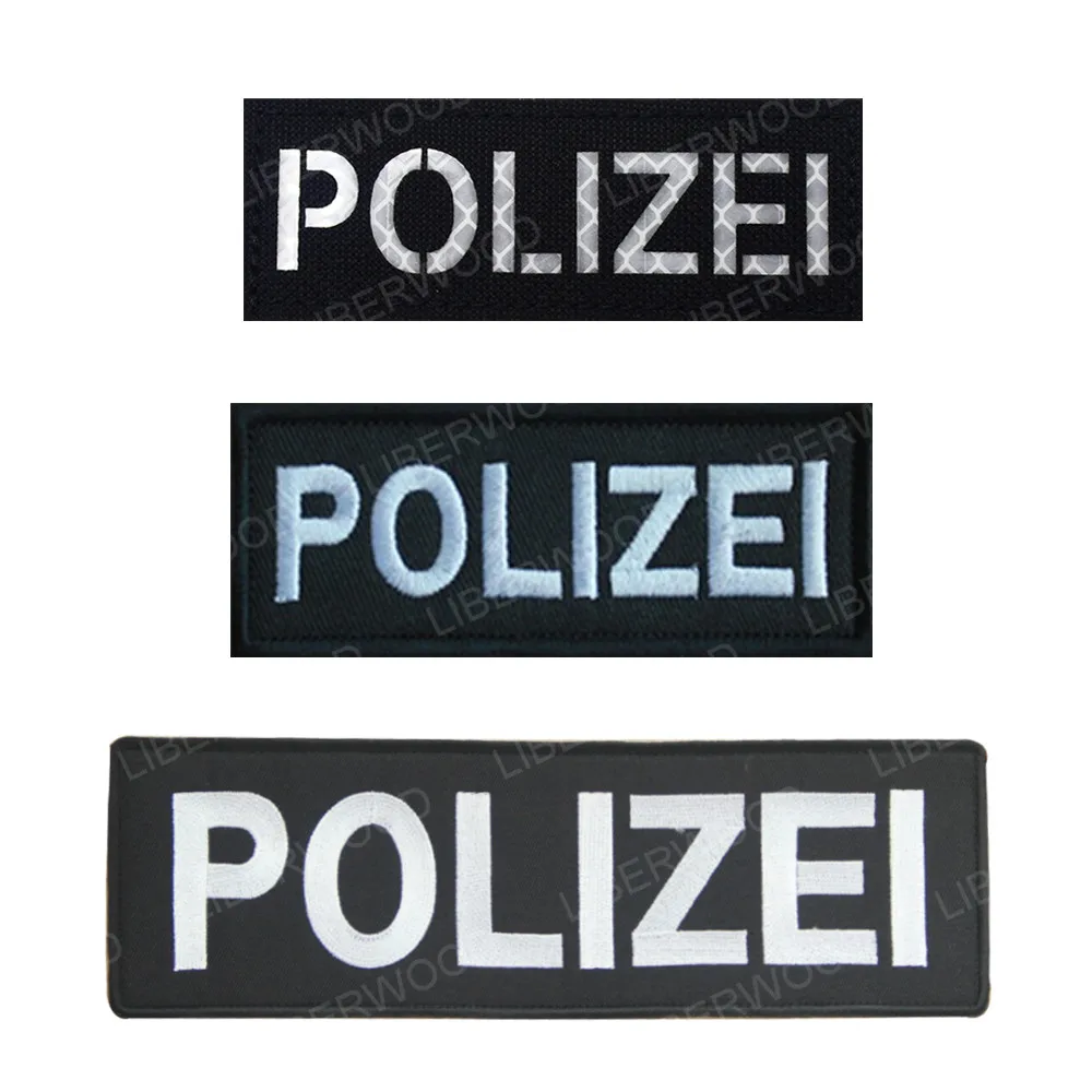 Германия полизейская полиция нашивка винтажный оригинальный значок аппликация