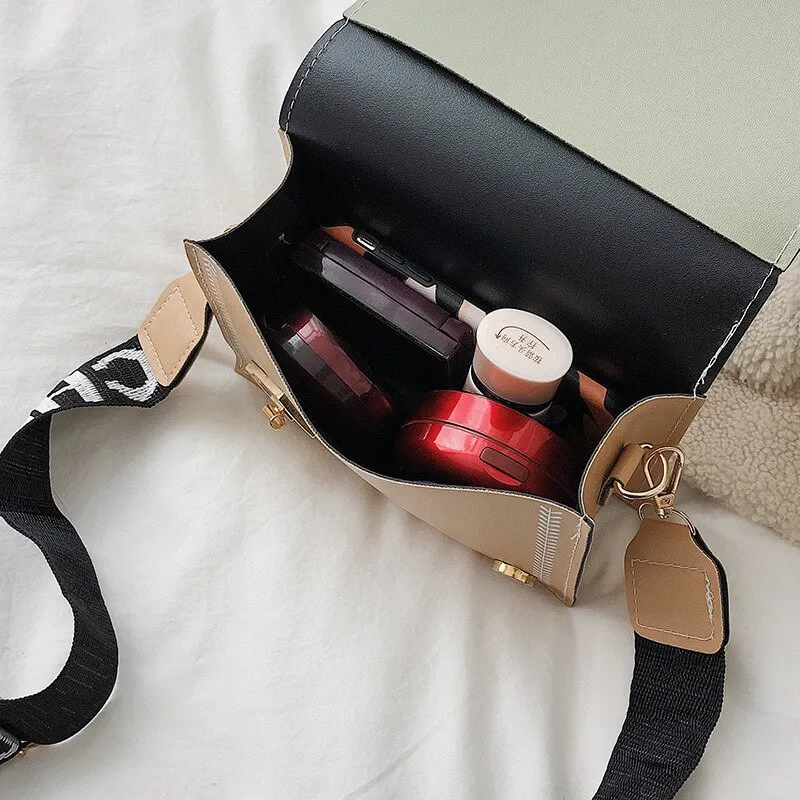 Кожаные дамские сумочки через плечо модный простой дорожный мессенджер на ремне