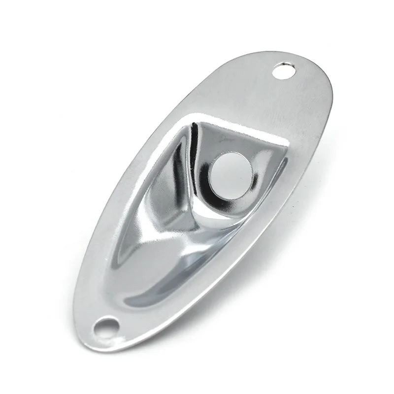 

1*Boat Style Metal Output Jack Socket Plates Electric Bass Guitar Black Jack Plates for ST Strat SQ Guitars Socket Plates