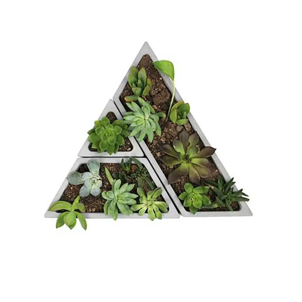 DIY бетона горшок для садового растения форма цемента или полная ступня