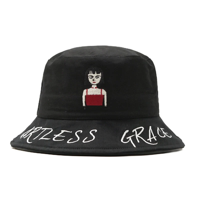 Sun Visor Straw Hat Female Bell Basin Autumn Ins Bucket Beret Cute Cartoon Lady Fisherman | Аксессуары для одежды