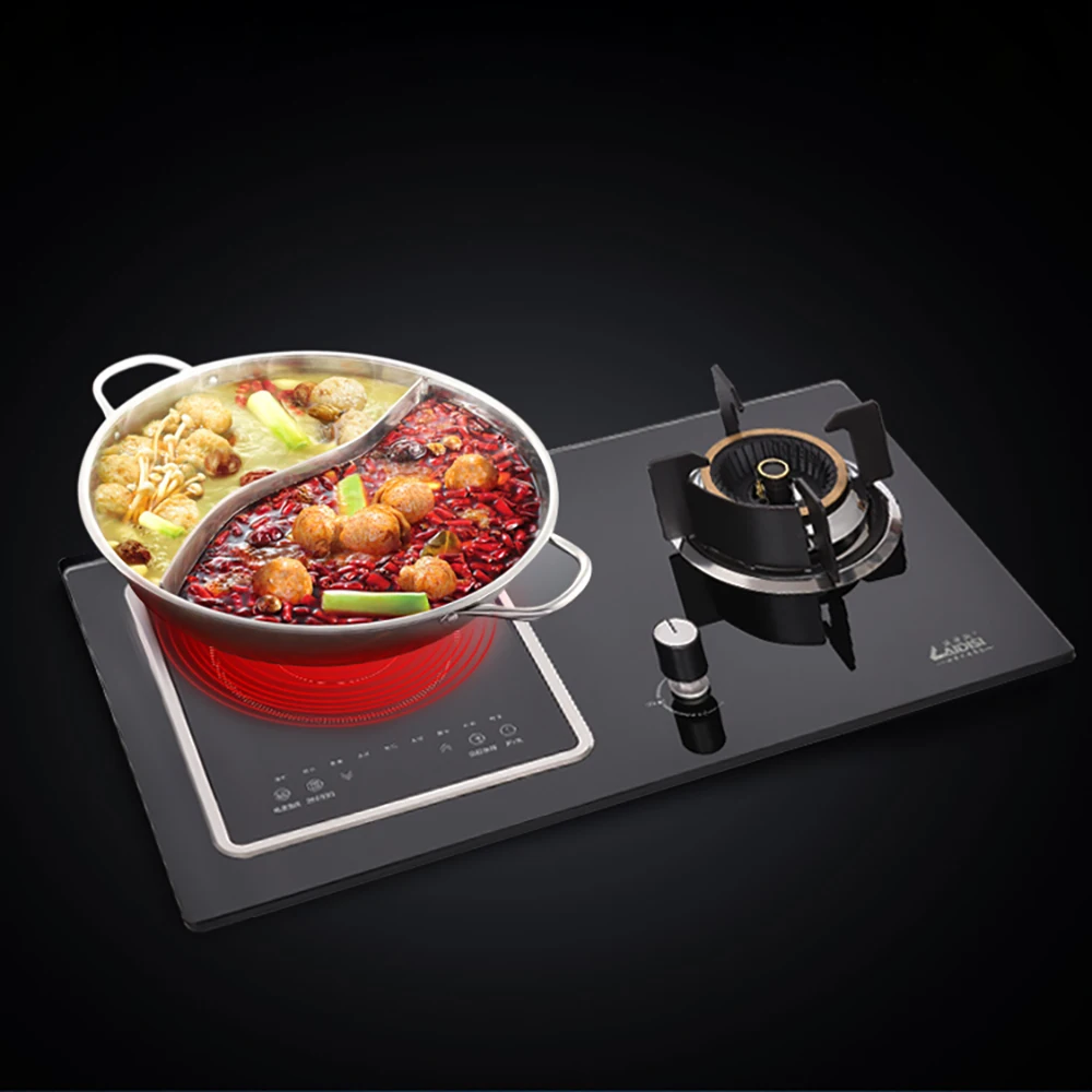 Кухонная газово-электрическая индукционная плита двойного назначения Бытовая