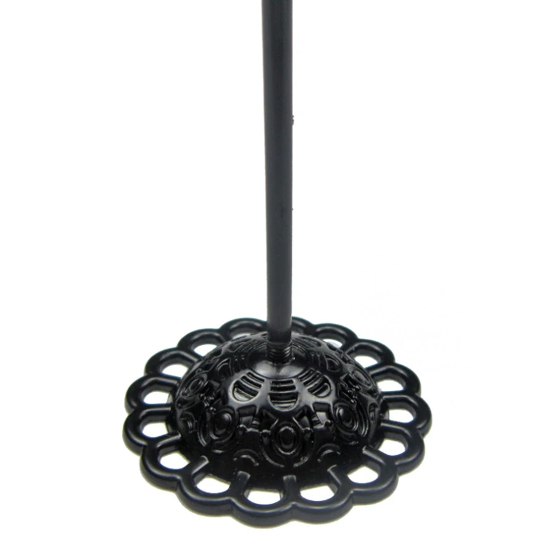 

Portable Earring Jewelry Display Rack Metal Stud Necklace Organizer Ornament T Bar Hanger Showcase Holder Stand