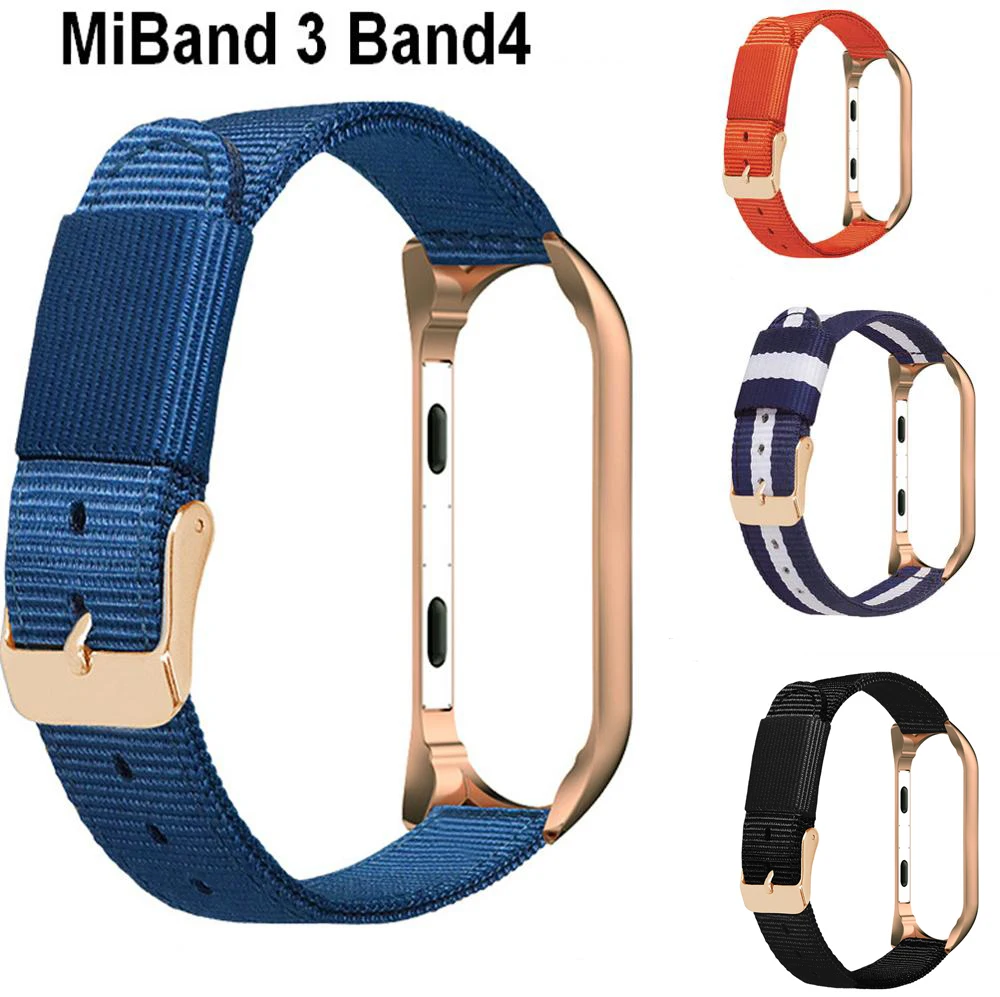 Ремешок для Xiaomi Mi band 4 браслет смарт часов Band 3 металлический