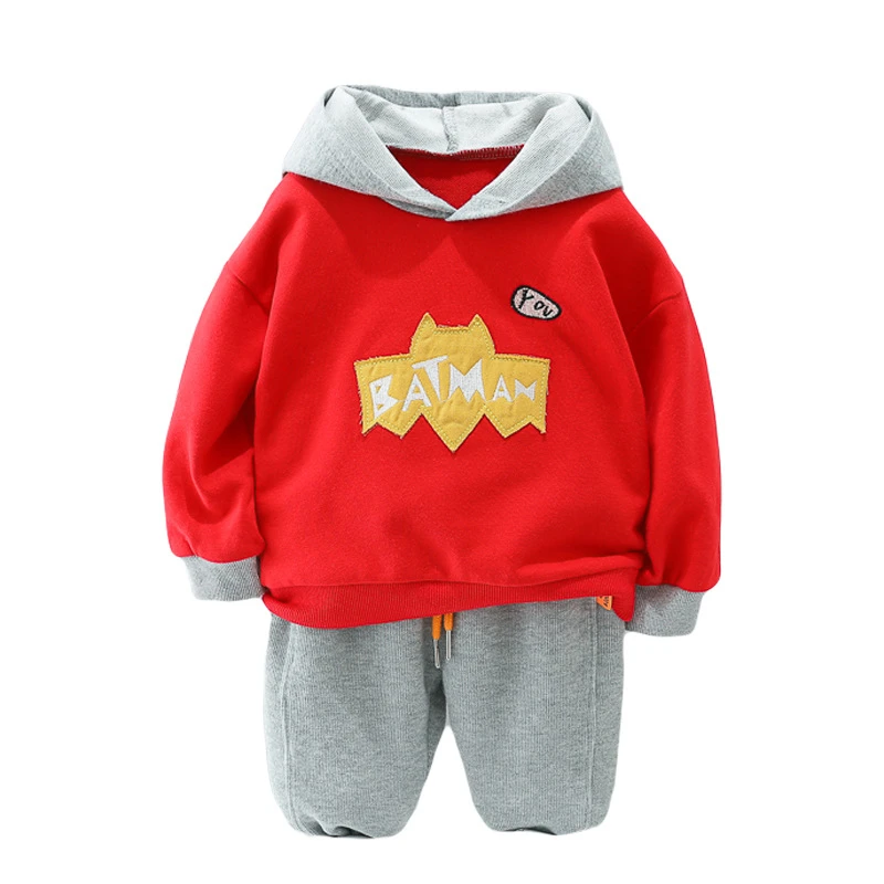 

Spring And Autumn Childrens Clothing Set 2021 Boys And Girls New Hooded Sweater Casual Pants Two-piece Suit 0-4Y