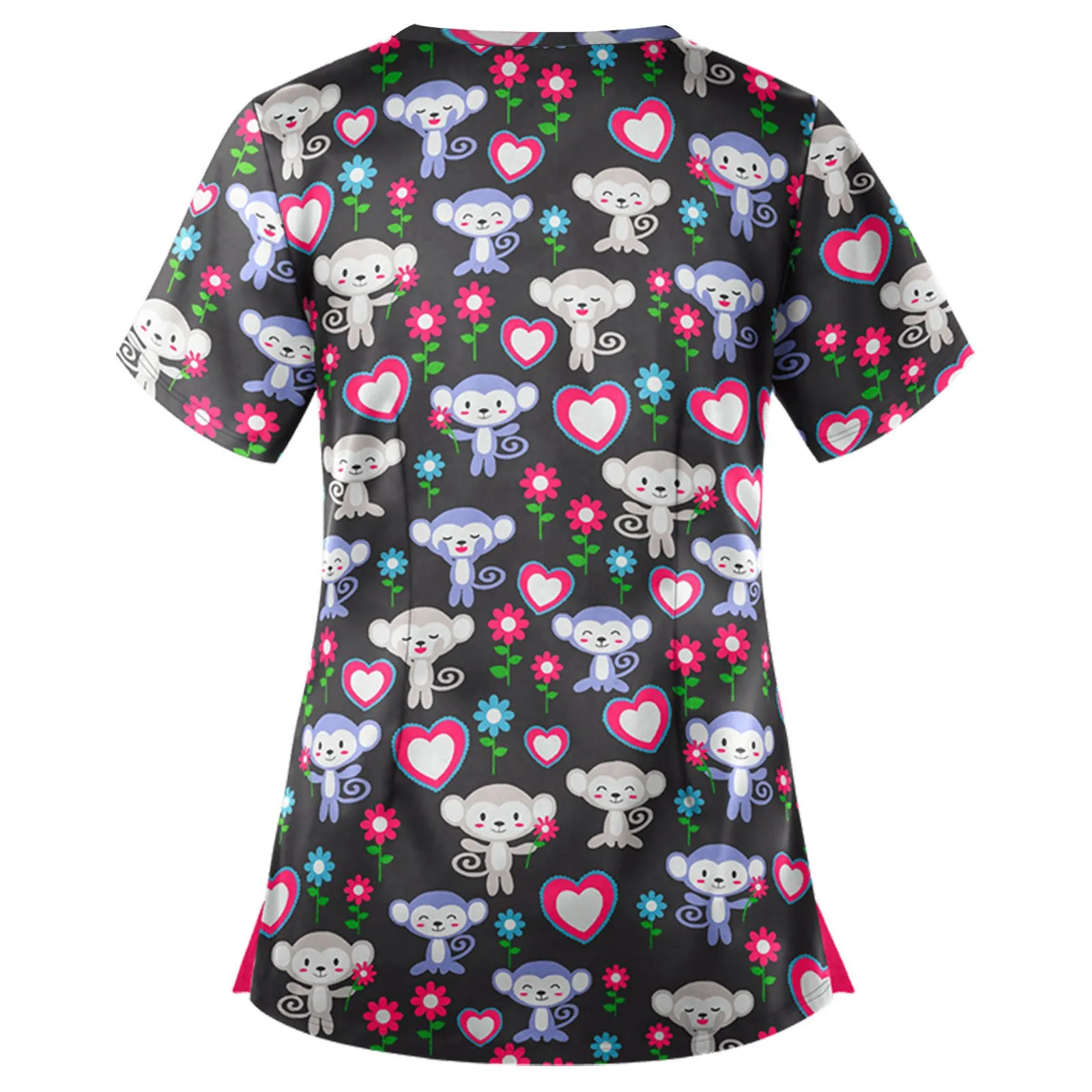 Женский топ с коротким рукавом и V образным вырезом|Униформа медсестры| |