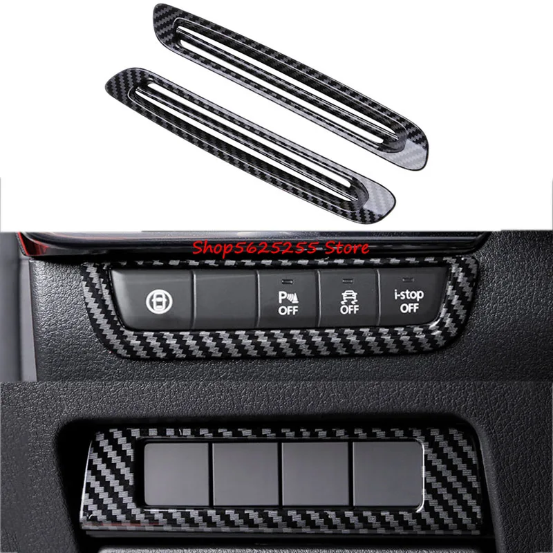 

Carbon Fiber Sticker For Mazda 3 Axela 2021 2020 2019 Headlight Adjustment Button Decoration Frame Interior Modification