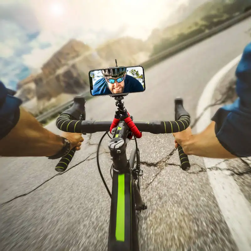 Гибкий мини штатив Осьминог ALLOET с губкой Выдвижной Штатив для селфи мобильный