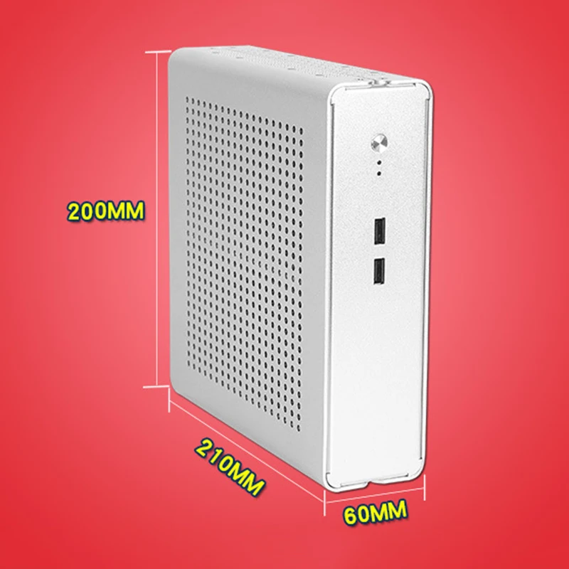 ПК игровой чехол ITX мини маленький алюминиевый для костюма портативный HTPC