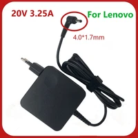 eu 20v 3 25a 65w 4 01 7mm ac laptop charger for lenovo ideapad 100 15 b50 10 yoga 710 510 14isk notebook power adapter