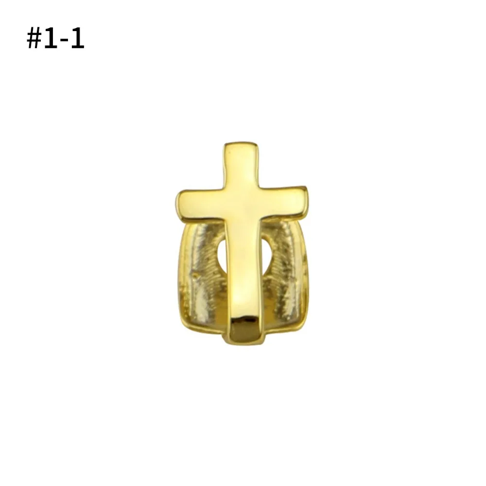 Punk Gold Silver Teeth Grillz Top Bottom Grills Dental Mouth Teeth Caps Cosplay Party Tooth Rapper Jewelry Gift Hip Hop