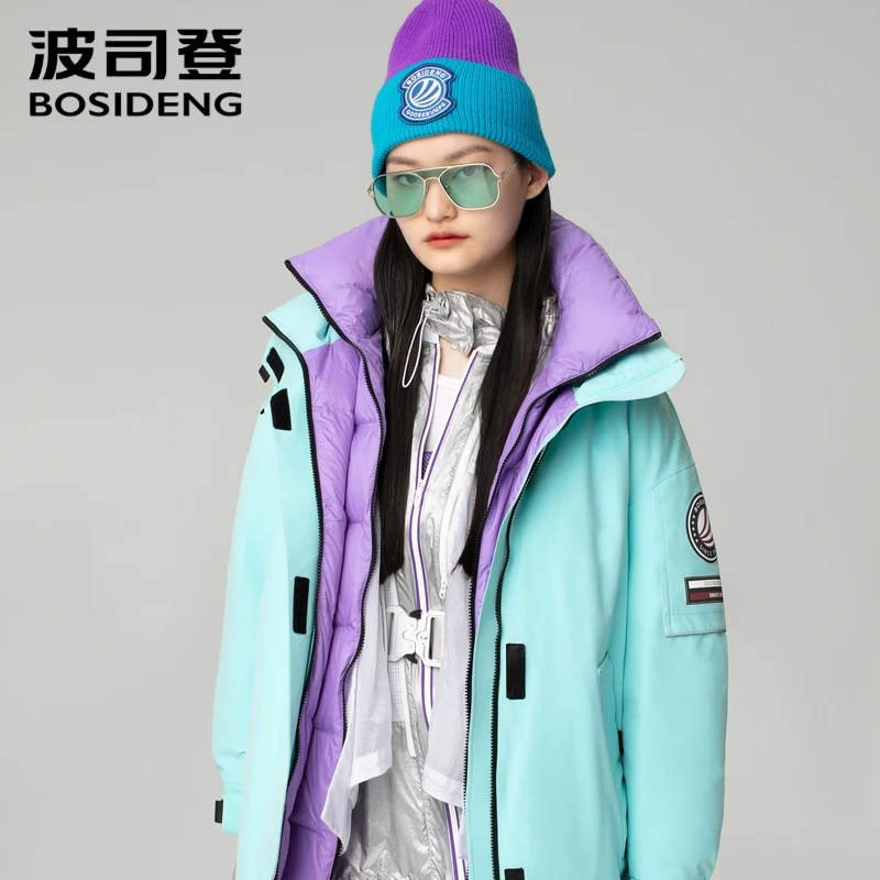 

BOSIDENG x Goose Bumps 2020 new winter down jacket women 90% goose down coat waterproof windproof hooded warm fashion B00143224