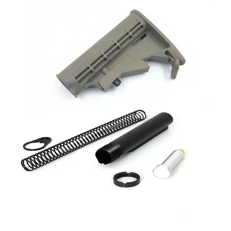 

Recoil Buffer Spring Castle Nut Receiver End Plate Rifle Hunting Accessories 6 Position Mil-Spec Extension Tube Stock Accessory
