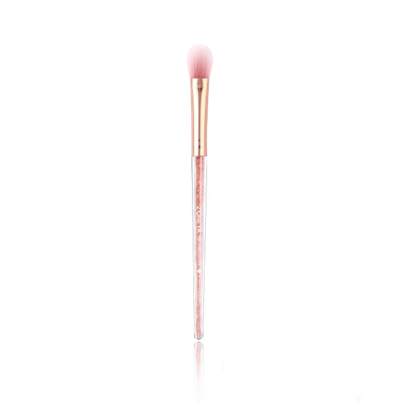 Daubigny Pink Crystal Cosmetic Tools Fan Shape Makeup Brush Highlighter Face Powder 1 Pcs Make Up Blending Natural | Красота и