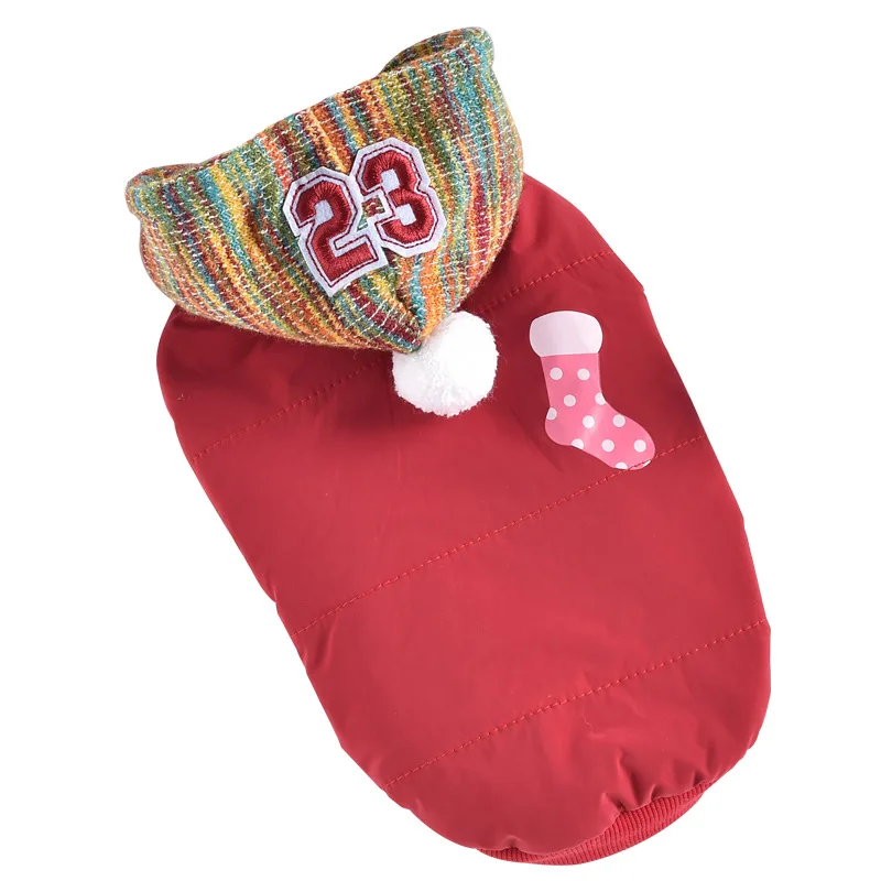 Рождественская Одежда для собак Зимний костюм животных щенок йоркширского