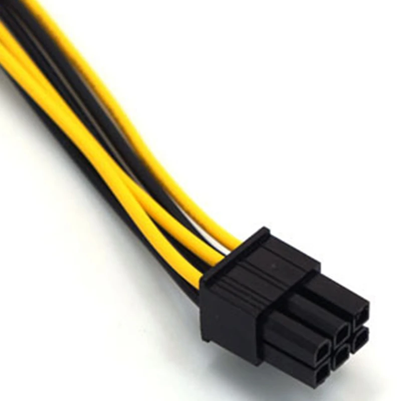 6 шт./лот 32 см 18AWG GPU 6Pin к кабель питания для ЦП сплиттер удлинитель ie|Источники