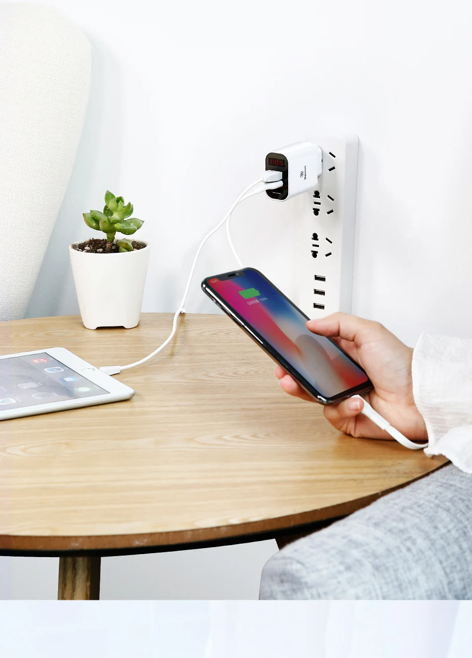 Baseus Мульти USB зарядное устройство для iPhone samsung Xiaomi Mi Быстрая зарядка Turbo несколько настенных зарядных устройств EU US Plug зарядное устройство для мобильного телефона