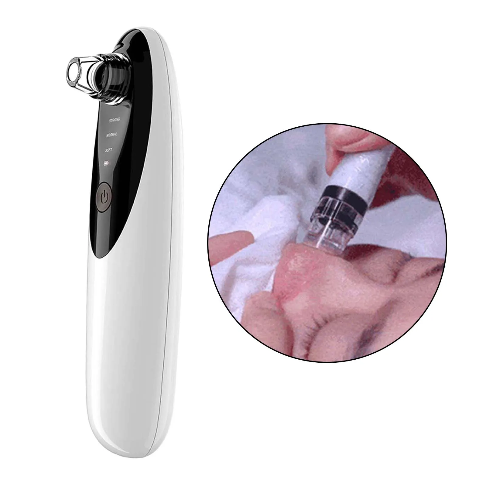 

Wifi Visible Vacuum Blackhead Remover Visual WiFi Camera Acne Extractor USB Rechargeable Pore Cleaner 3 Probe