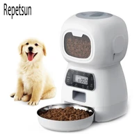 smart automatic pet feeder with voice record stainless steel lcd screen timer for dog food bowl cat food dispenser pet bowl