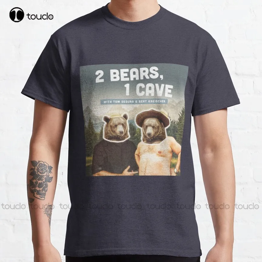 

2 Bears 1 Cave Podcast Classic T-Shirt Graphic Tees Custom Aldult Teen Unisex Digital Printing Tee Shirt Xs-5Xl Cotton Shirts
