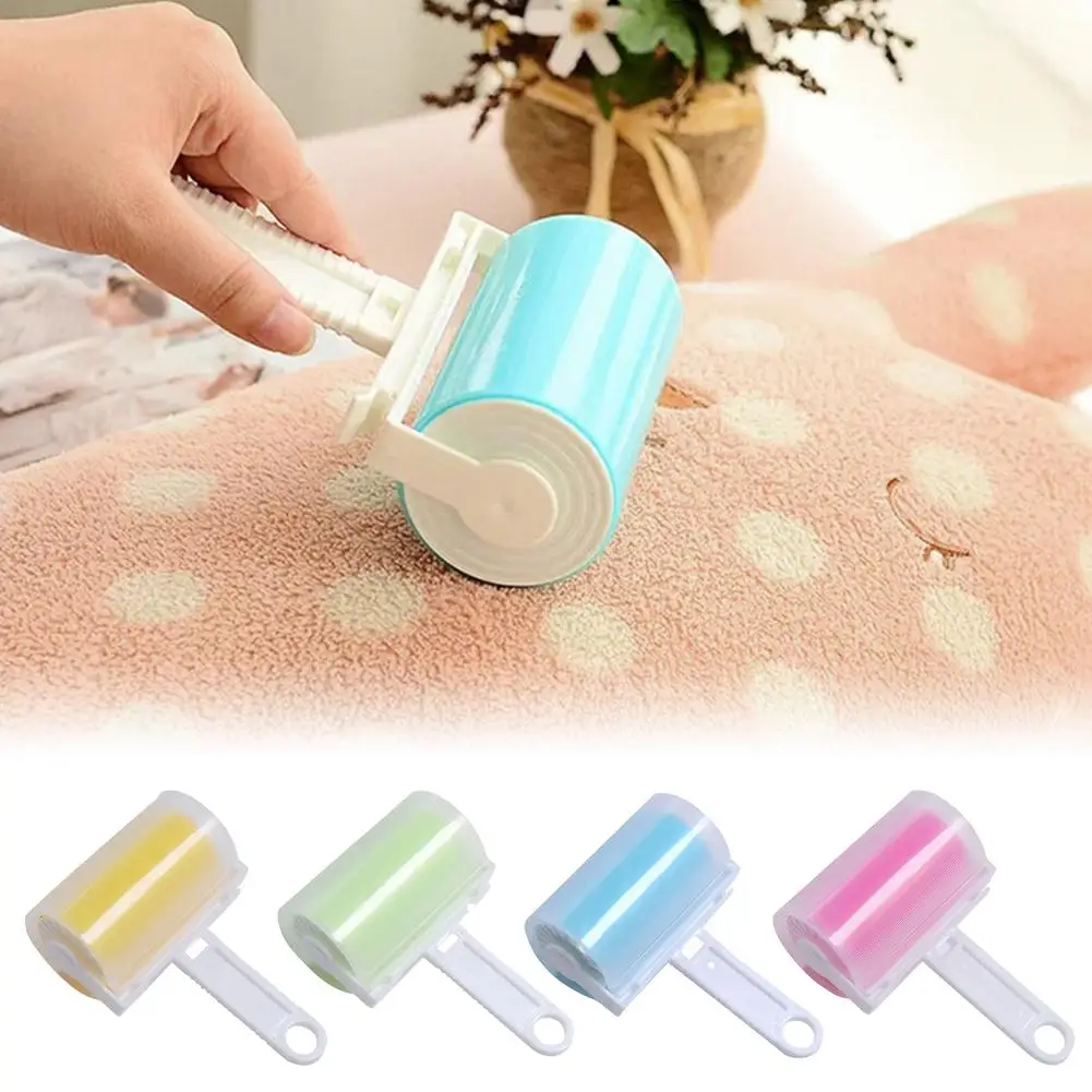 

Sticky Lint Roller Reusable Washable Pet Hair Lint Remover With Cover Portable Lint Rollers For Clothes Pet Hairs Car Seats Be