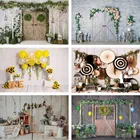 Пасхальный фон Avezano для фотосъемки весенние зеленые растения цветок ребенок день рождения портрет фотозона фон фото реквизит