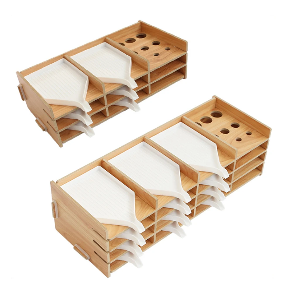 

5D DIY Diamond Painting Pallet Rack Multilayer Wooden Rack Drilling Diamond Painting Accessory Tool Rack for Diamond Art Toolkit