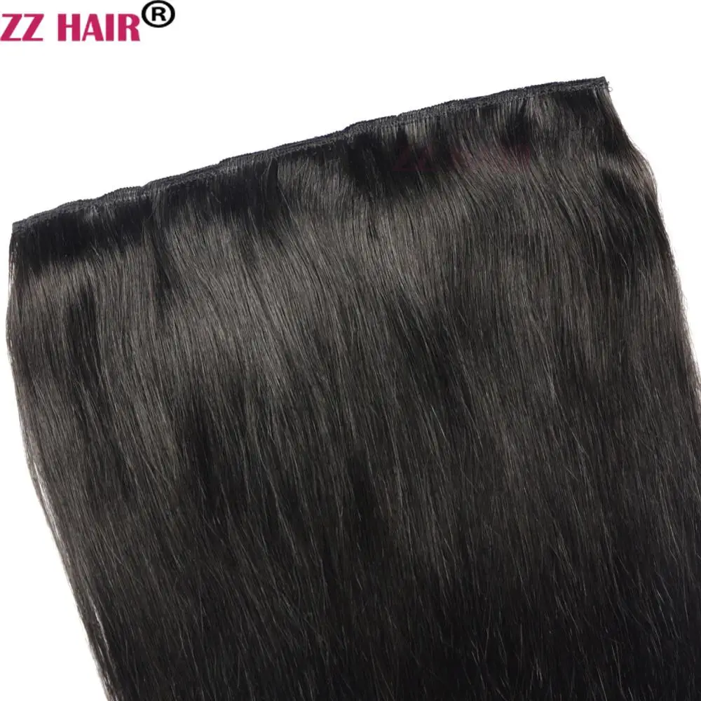 ZZHAIR 200 г 30 дюймов 32 дюйма машинная работа волосы без повреждения кутикулы набор из