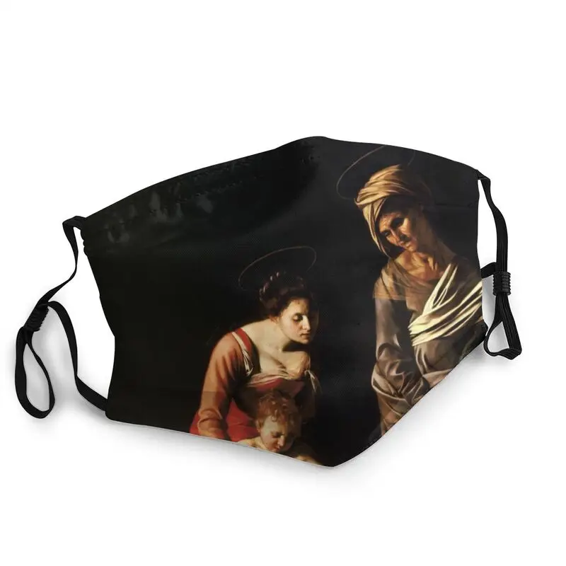 

Michelangelo Merisi Da Caravaggio Washable Face Mask Unisex Adult Madonna And Child Protection Cover Respirator Mouth Muffle