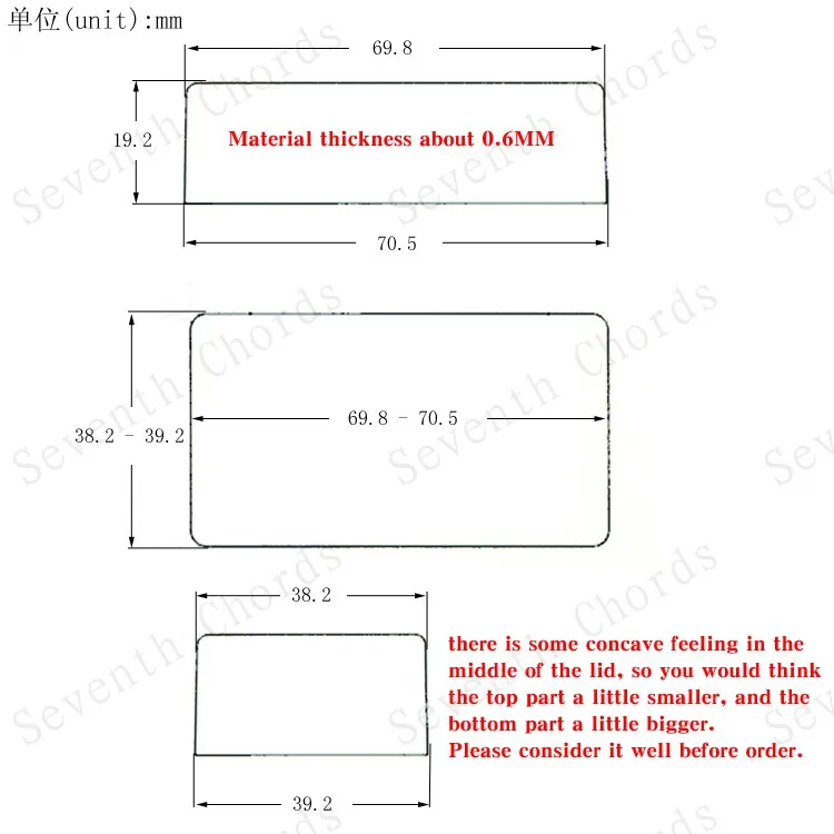 Набор запечатанный закрытый корпус из латуни Электрогитары хамбакер чехлы с