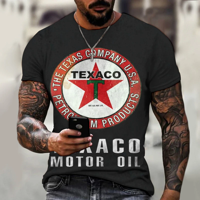 

Men's Short-Sleeved T-shirt Clothing Ethnic Alphabet Printing Style retro 3D Summer European And American 2021 New Plus Size