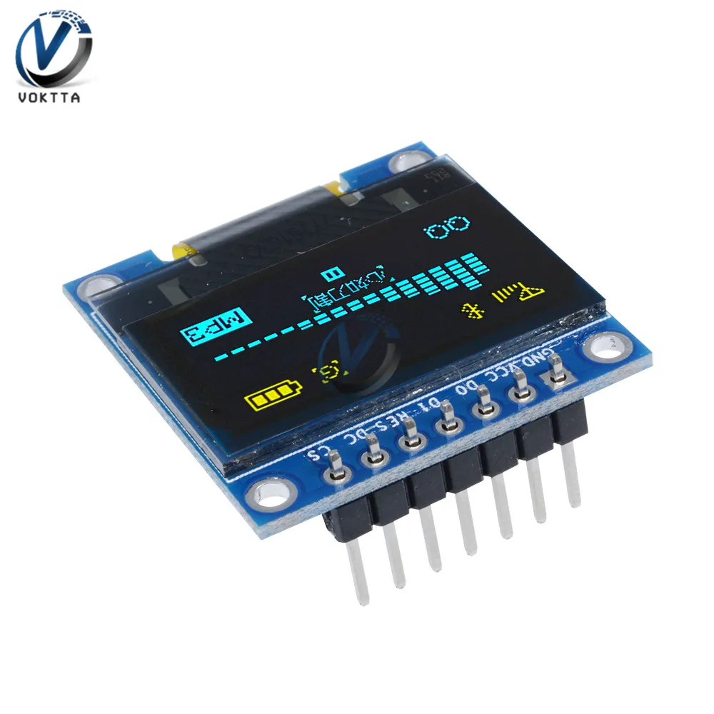 Модуль O светодиода 0 96 дюйма сине желтый х64 модуль ЖК светодиодный для Arduino IIC I2C