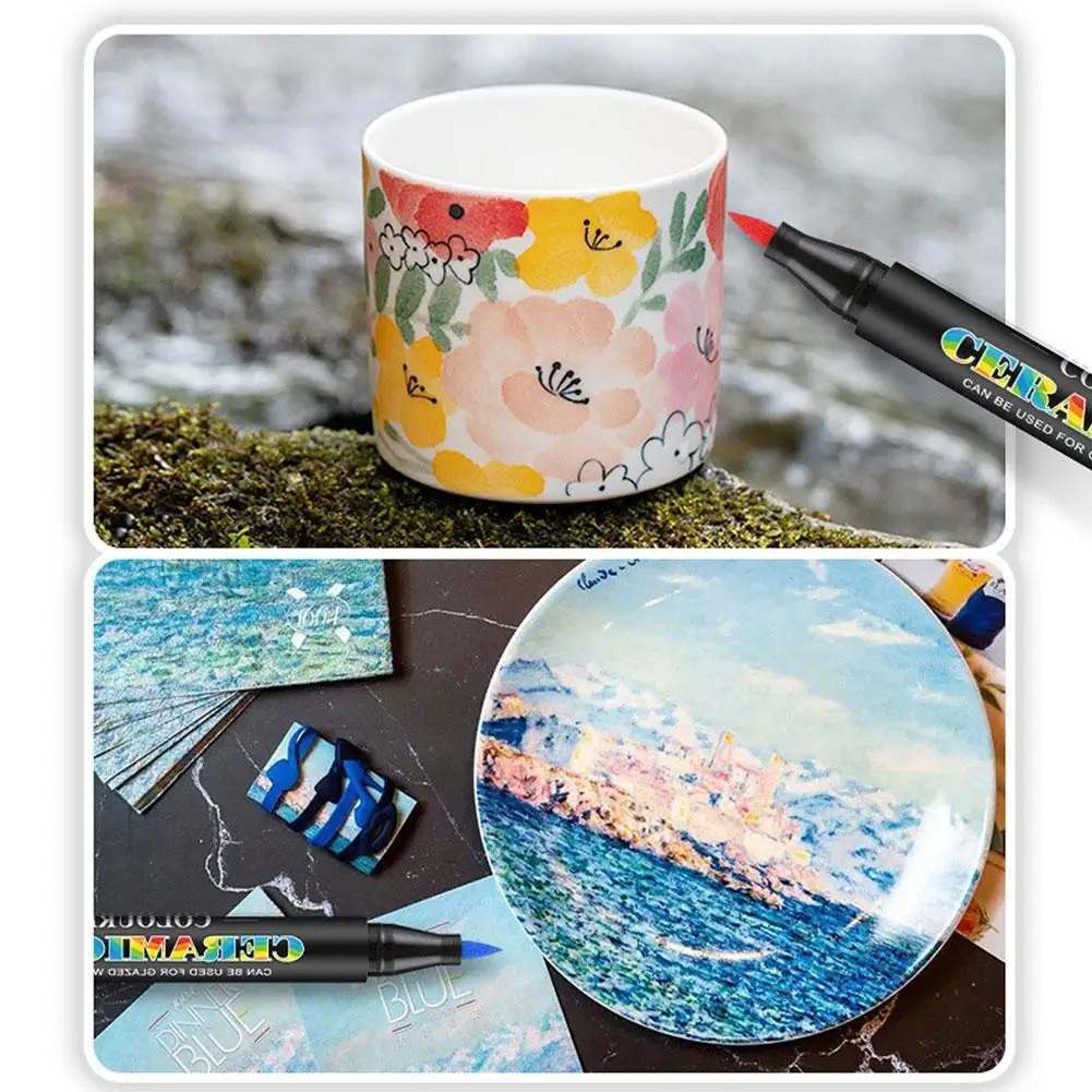 Набор фломастеров для керамики стекла кожи 24 цвета|Маркеры рисования| |