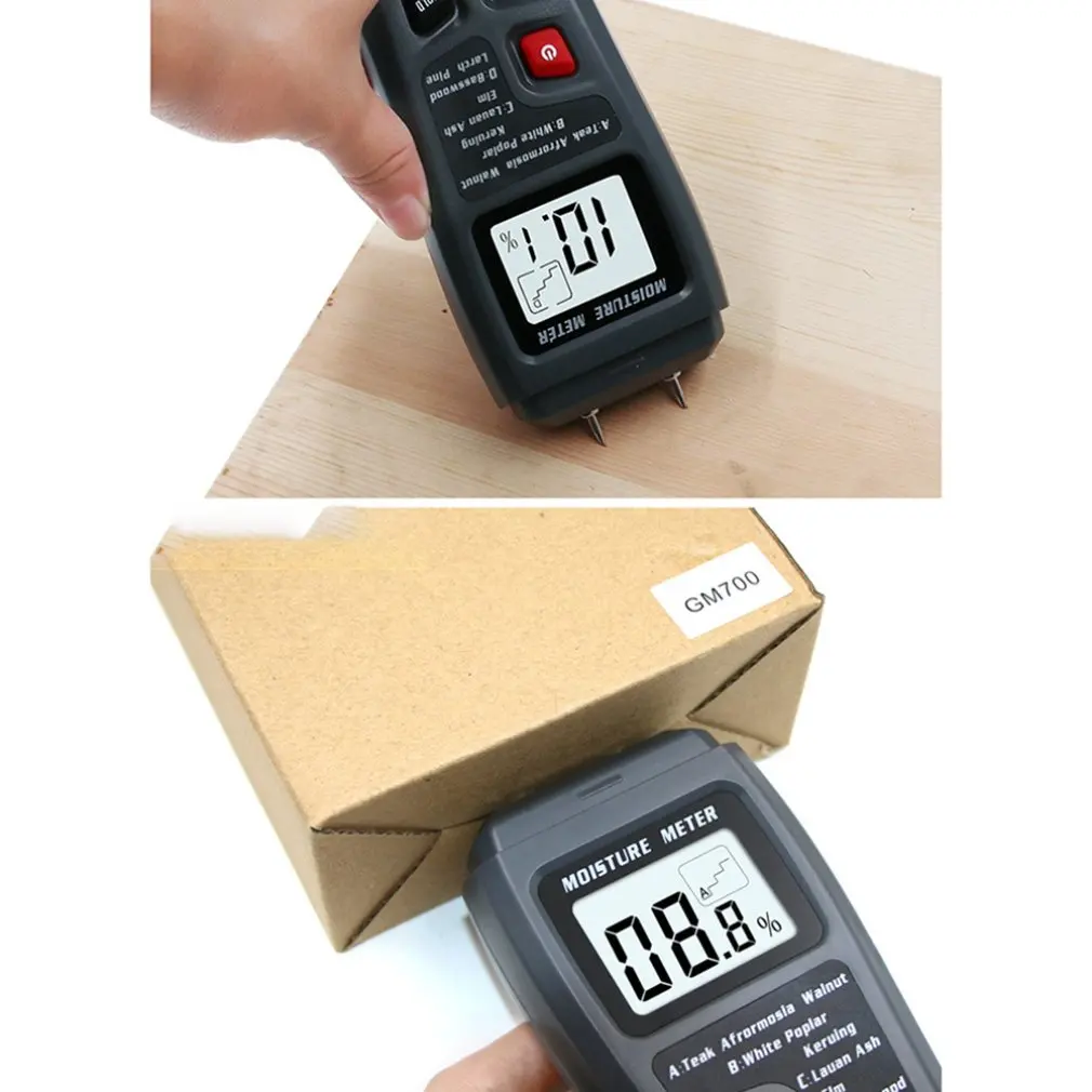 Деревянный измеритель влажности тестер деревянный пол коробка Измерение