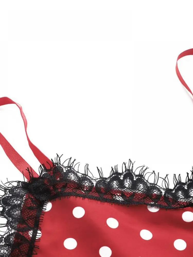 

Women Camisole Tank Top Shorts 2 Piece Set Pyjamas Set Women Thin Silk Lace Printed Homewear