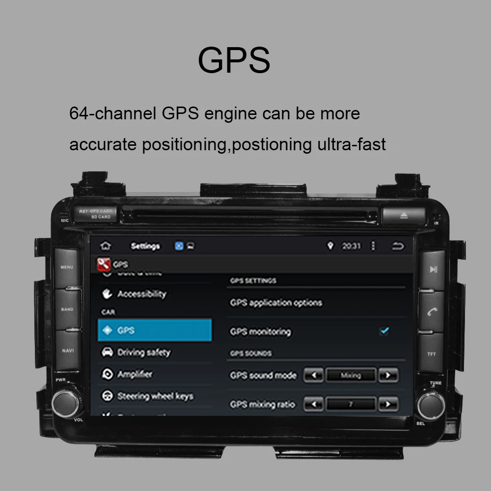 Android 9 0 автомобильный GPS-навигатор BT 4 Гб Восьмиядерный процессор 8 дюймов