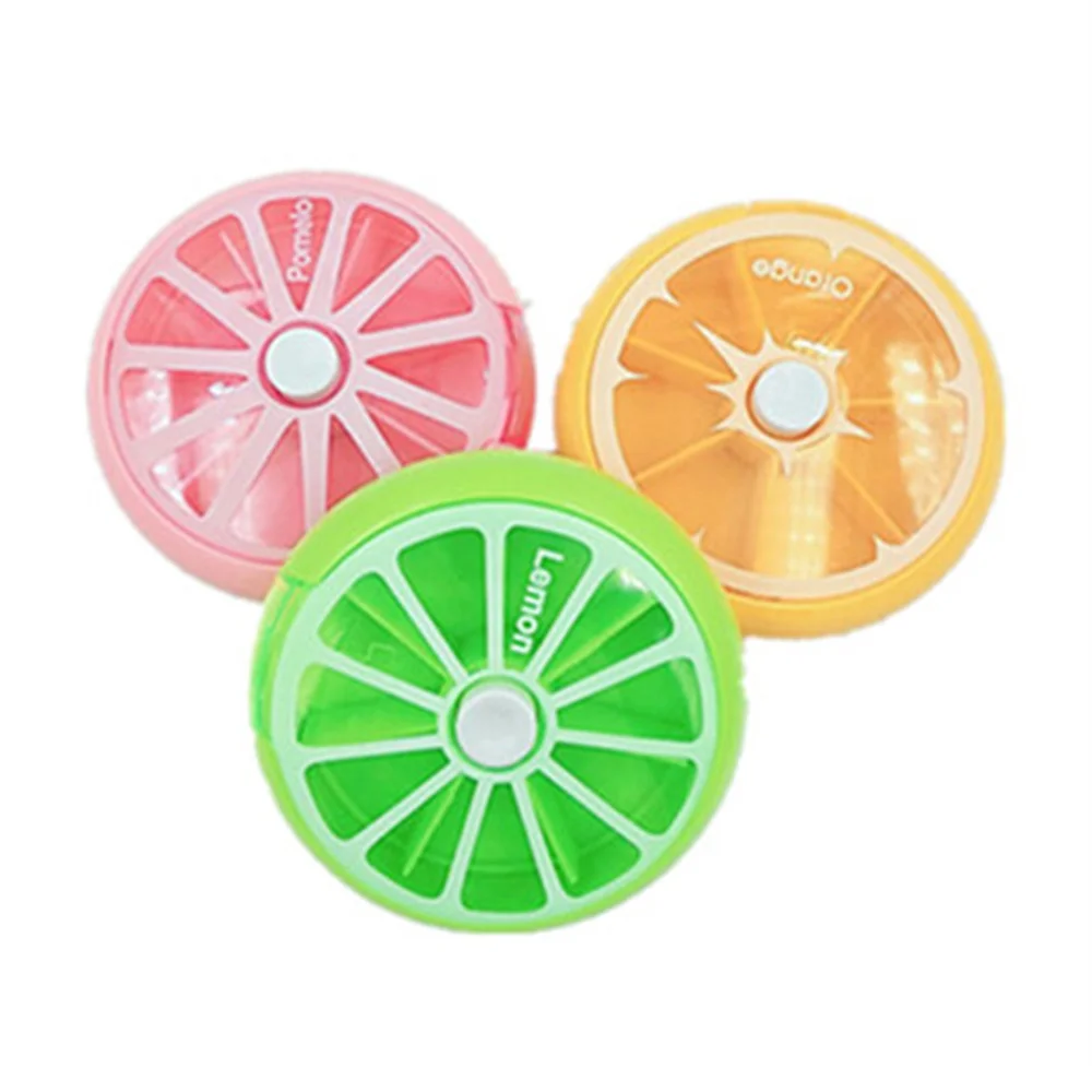

Weekly Rotating Pill Box Case Splitter Tablet Storage Organizer Medicine 7 Day Pill Container For Travel