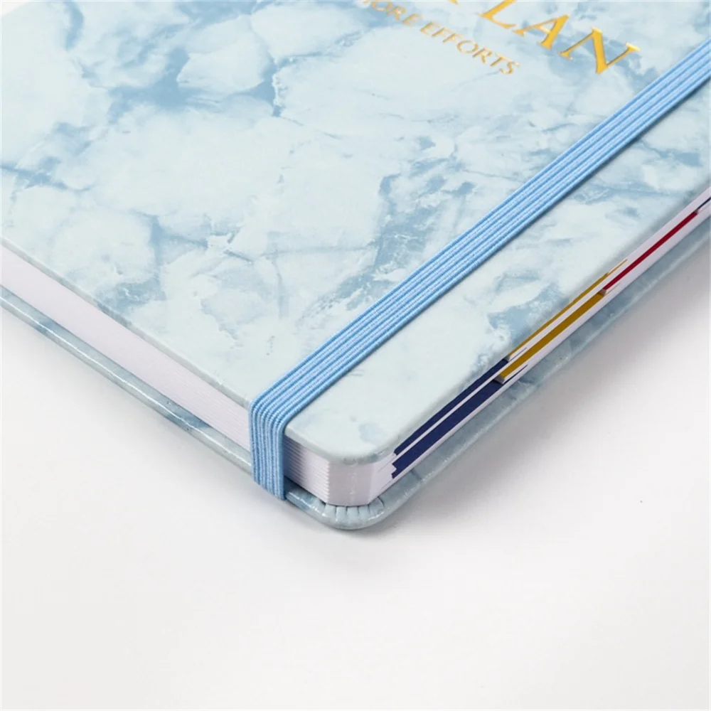 Marble Pattern A5 2022 Schedule Notebook Office 365 Days Management Plan Calendar Notepad Stationery Planner School Agenda Book |