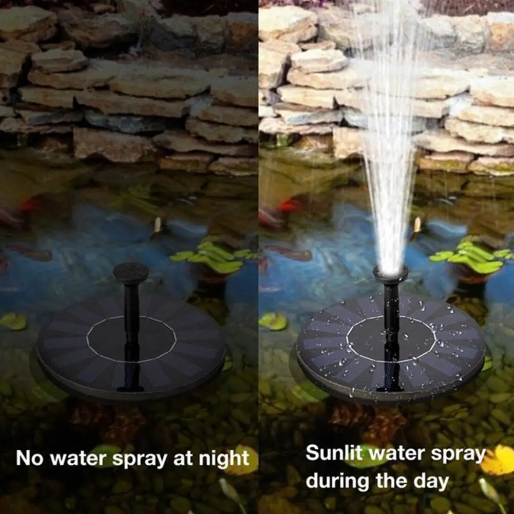 

Solar Water Fountain Pump Outdoor Pool Floating Fountain Pump Garden Independent Water Pond Decoration Solar Courtyard V0Q8