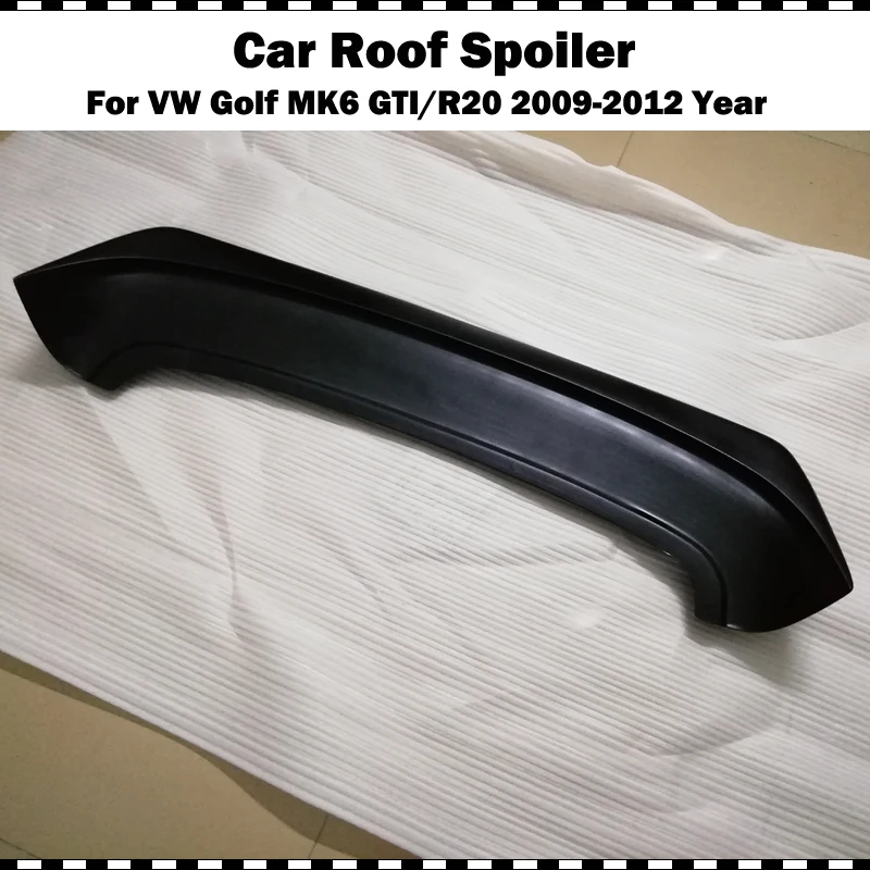 Волокно стекло задняя крыша споил для VW golf 6 2009-2012 MK6 GTI R20 FRP матовый черный Задний