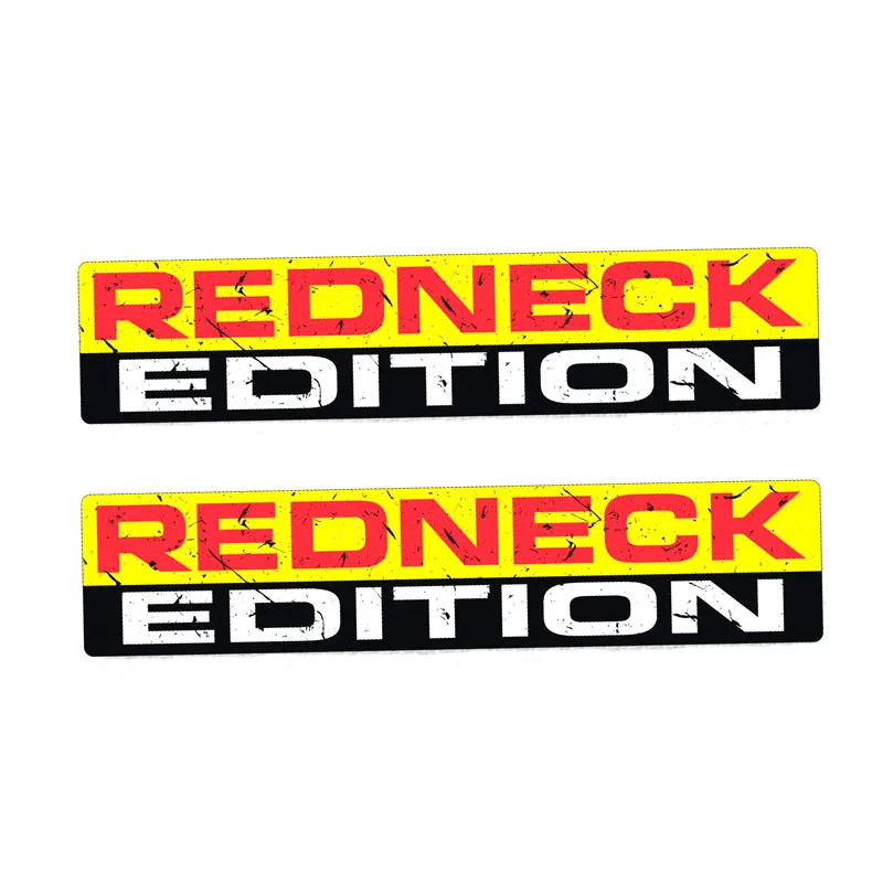 Автомобильная наклейка Aliauto 2 X предупреждающая Redneck Edition Переводные аксессуары из
