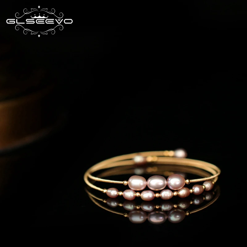 GLSEEVO оригинальный дизайн натуральный пресноводный жемчуг регулируемый браслет