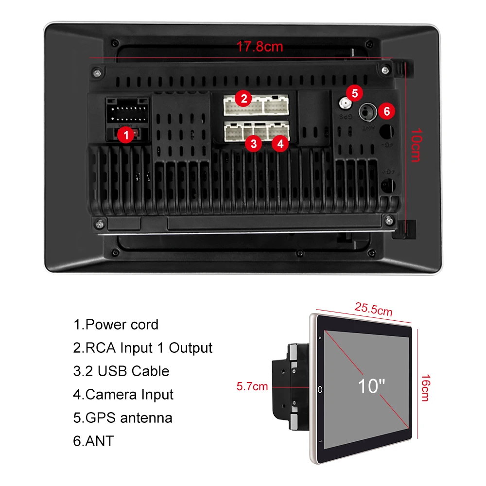 Мультимедийный проигрыватель Podofo плеер на Android с 10 дюймовым экраном поддержкой MP5