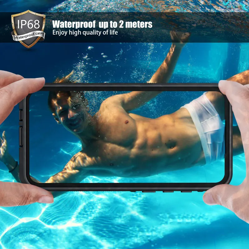 shockproof waterproof case for huawei p20 pro lite mate 20 pro 360 silicone case for p30 pro p30 lite mate 30 pro diving coque free global shipping