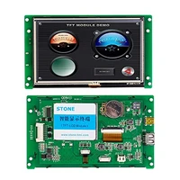 5 0 inch hmi tft screen module with uart interface controller develop software for industrial control