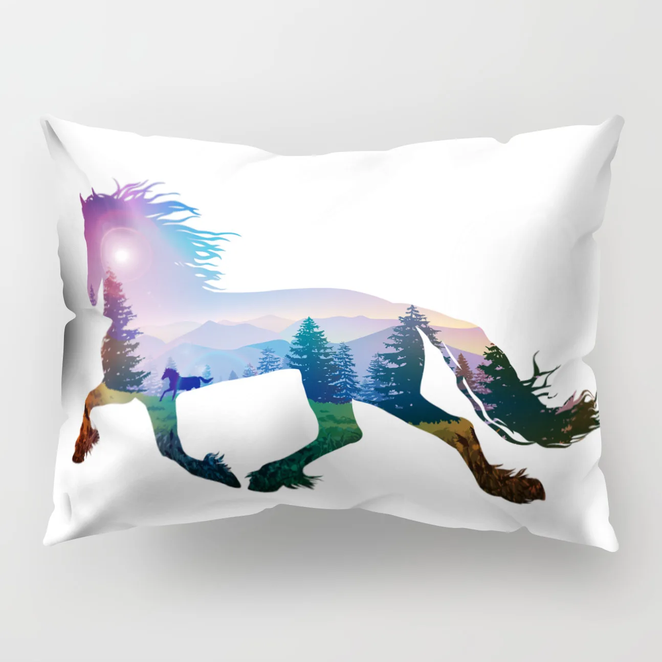 New Fashion Rectangular Polyester Printed Pillow Case Tropical Rain Forest Animal Home Decor Living Room Cushion Cover | Дом и сад