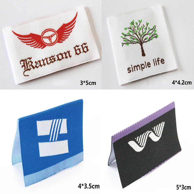 Бесплатная доставка дизайнерские этикетки из атласной ткани на заказ для