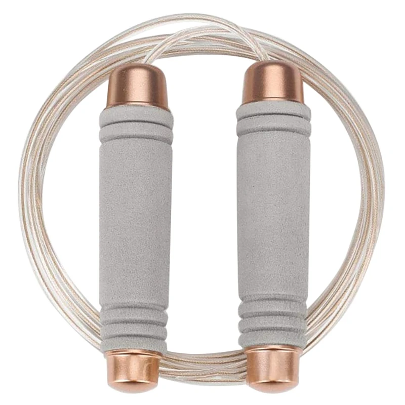 

Comfortable Weighted Jump Rope Adjustable Wire Foam Handle Skipping Fitness Exercise Boxing